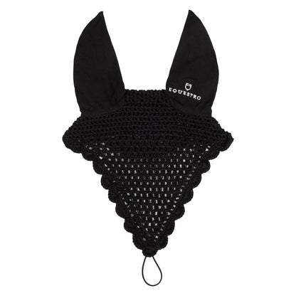 Cotton fly veil with noseband attachment.