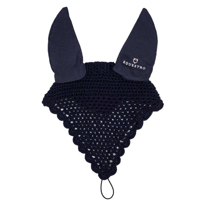 Cotton fly veil with noseband attachment.