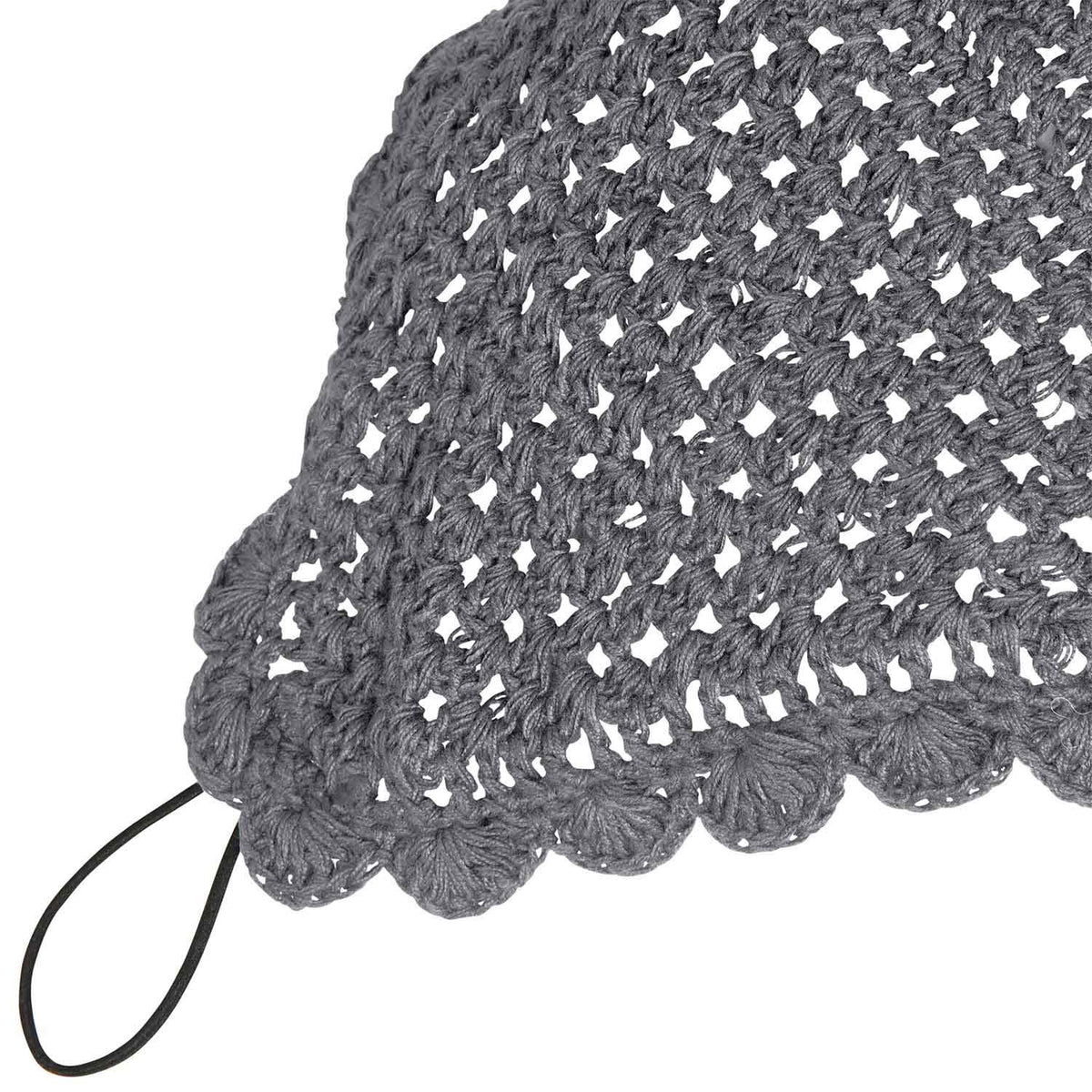 Equestro Knitted Fly Veil With Elastic Front Strap