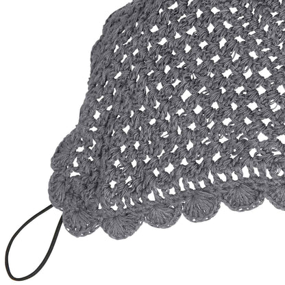 Equestro Knitted Fly Veil With Elastic Front Strap