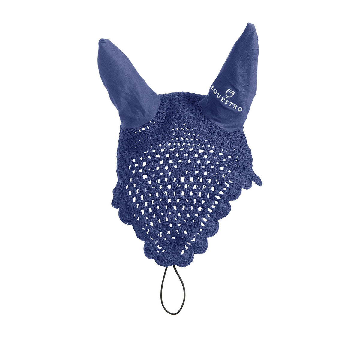 Equestro Knitted Fly Veil With Elastic Front Strap