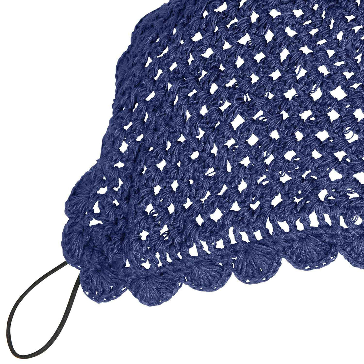 Equestro Knitted Fly Veil With Elastic Front Strap