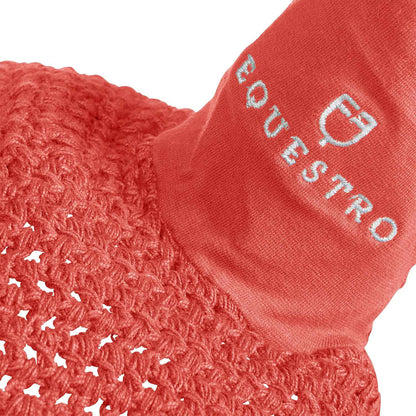 Equestro Knitted Fly Veil With Elastic Front Strap
