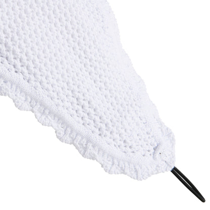 Equestro Knitted Fly Veil With Elastic Front Strap