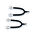 STUBBEN SEQ SPURS, STRAIGHT NECK (1 PAIR).