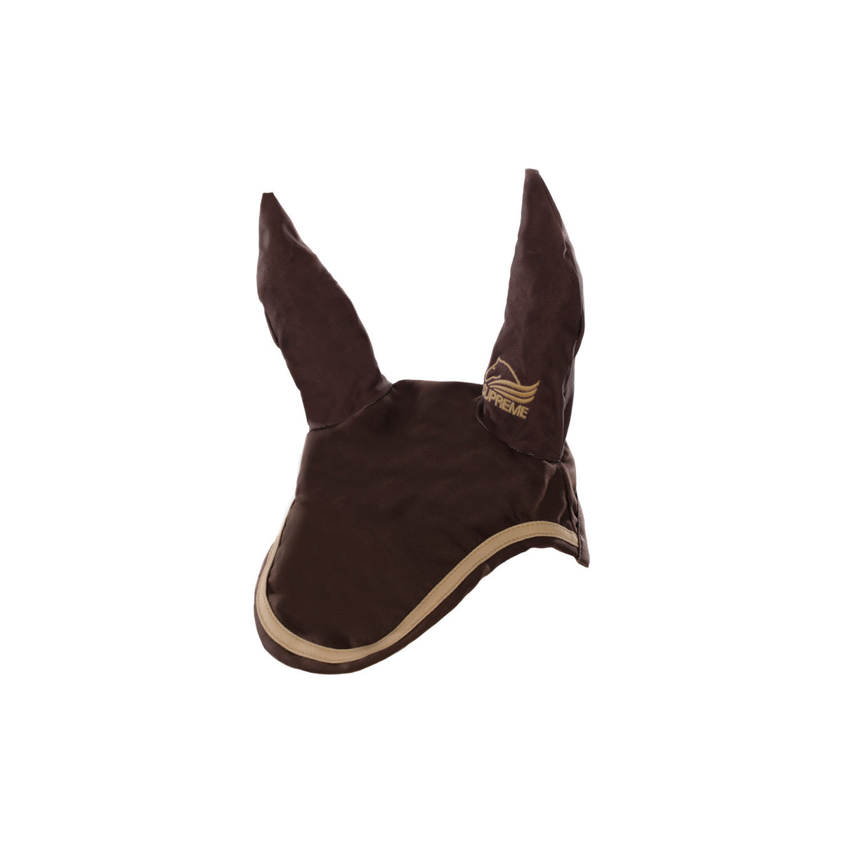 Cotton pony bonnet with contrast piping