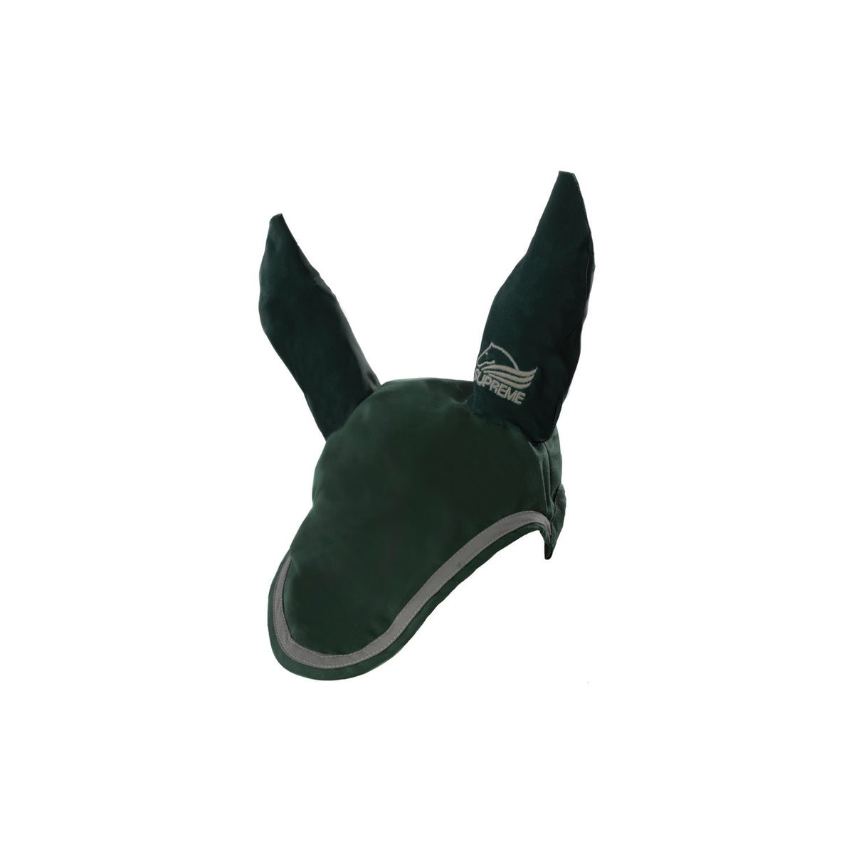 Cotton pony bonnet with contrast piping