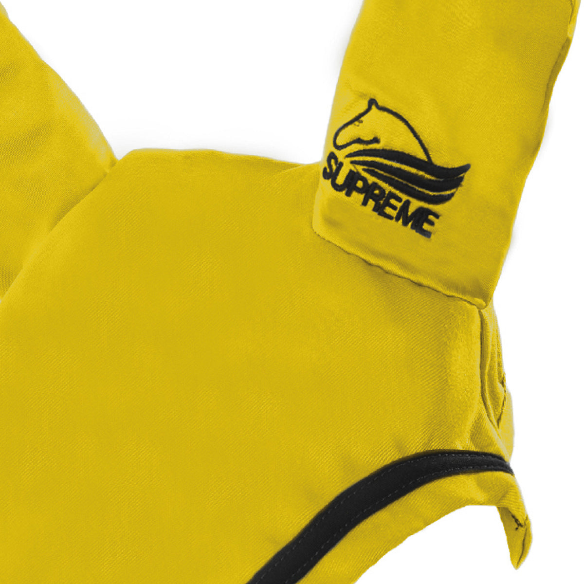 Cotton pony bonnet with contrast piping
