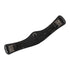 Shaped leather dressage girth with logo pin.