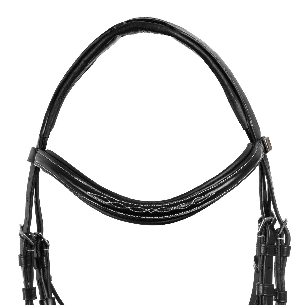Mexican bridle with anatomical and curved noseband
