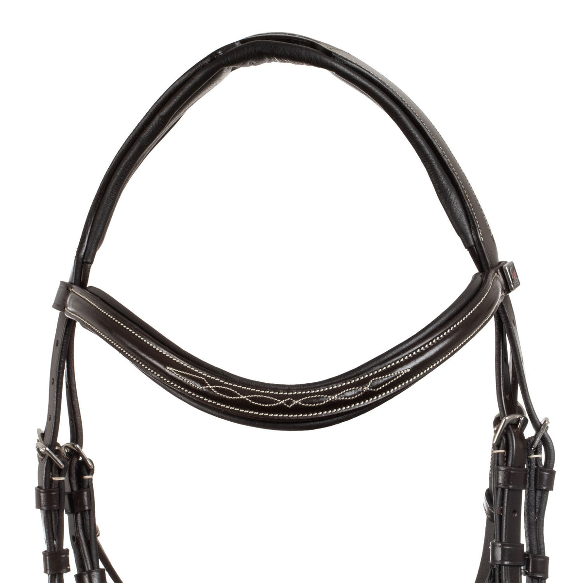 Mexican bridle with anatomical and curved noseband