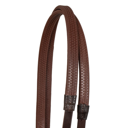 ENGLISH BRIDLE WITH ROSE GOLD BIT DECORATION