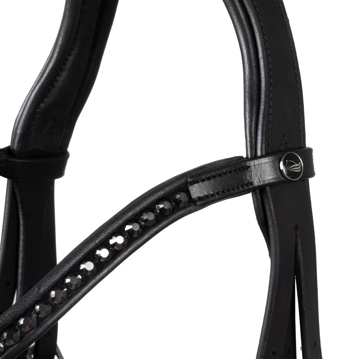 HEMELITE MODEL DRESSAGE BRIDLE WITH RUBBER REINS