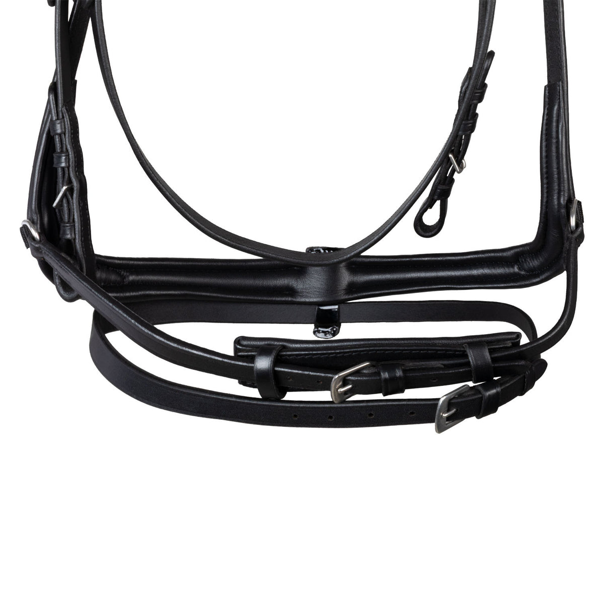 HEMELITE MODEL DRESSAGE BRIDLE WITH RUBBER REINS