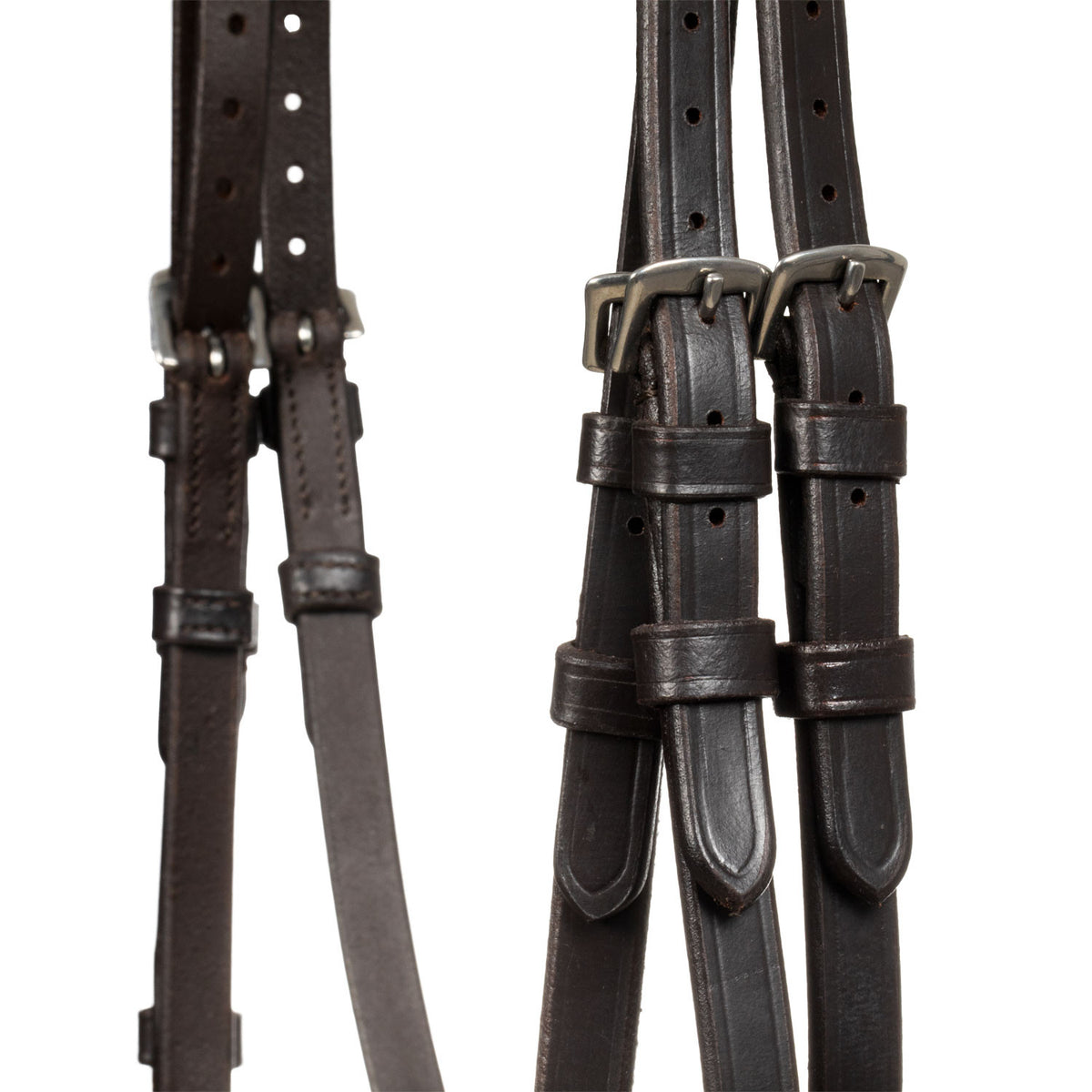 Raised bridle with decorative embroidery