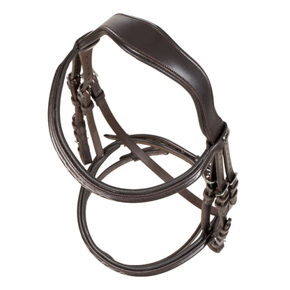 Raised bridle with decorative embroidery