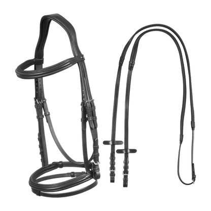 Square Raised Bridle Leather-Sioux.