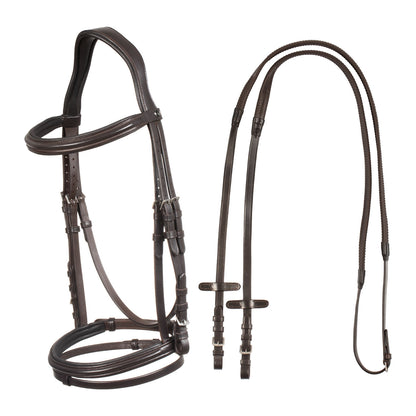 Square Raised Bridle Leather-Sioux.