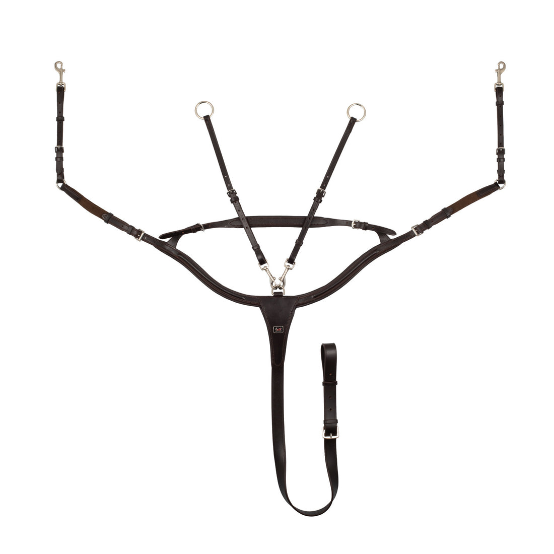 PADDED ANATOMIC BREASTPLATE WITH BRIDGE.