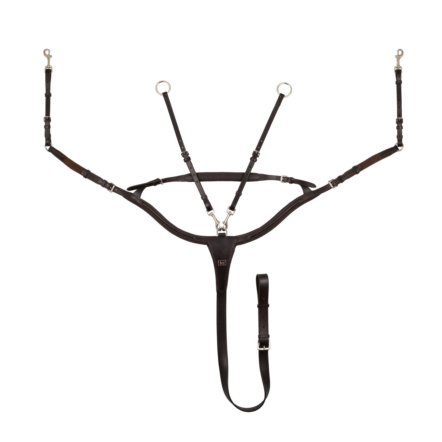 PADDED ANATOMIC BREASTPLATE WITH BRIDGE.