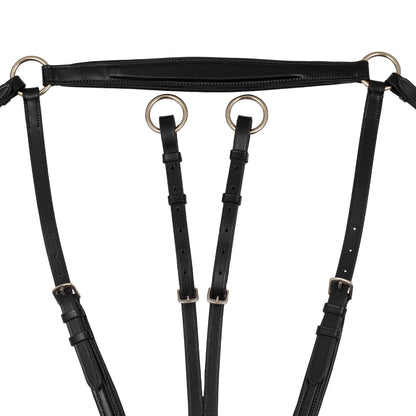 Padded breastplate with removable martingale