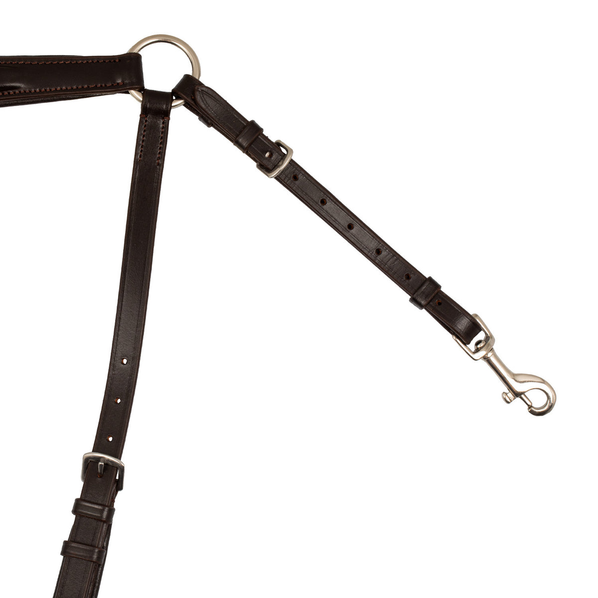 Padded breastplate with removable martingale
