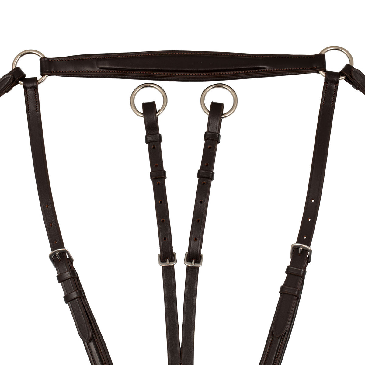 Padded breastplate with removable martingale