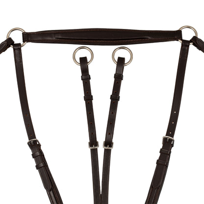 Padded breastplate with removable martingale