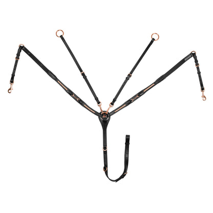 BREASTPLATE WITH TREAD DETAILS LEATHER FORK.