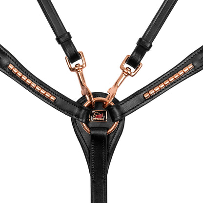 BREASTPLATE WITH TREAD DETAILS LEATHER FORK