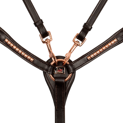 BREASTPLATE WITH TREAD DETAILS LEATHER FORK