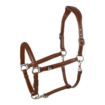 ERGONOMIC LEATHER HALTER.