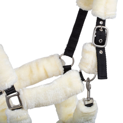 NYLON HALTER WITH SYNTHETIC WOOL LINING