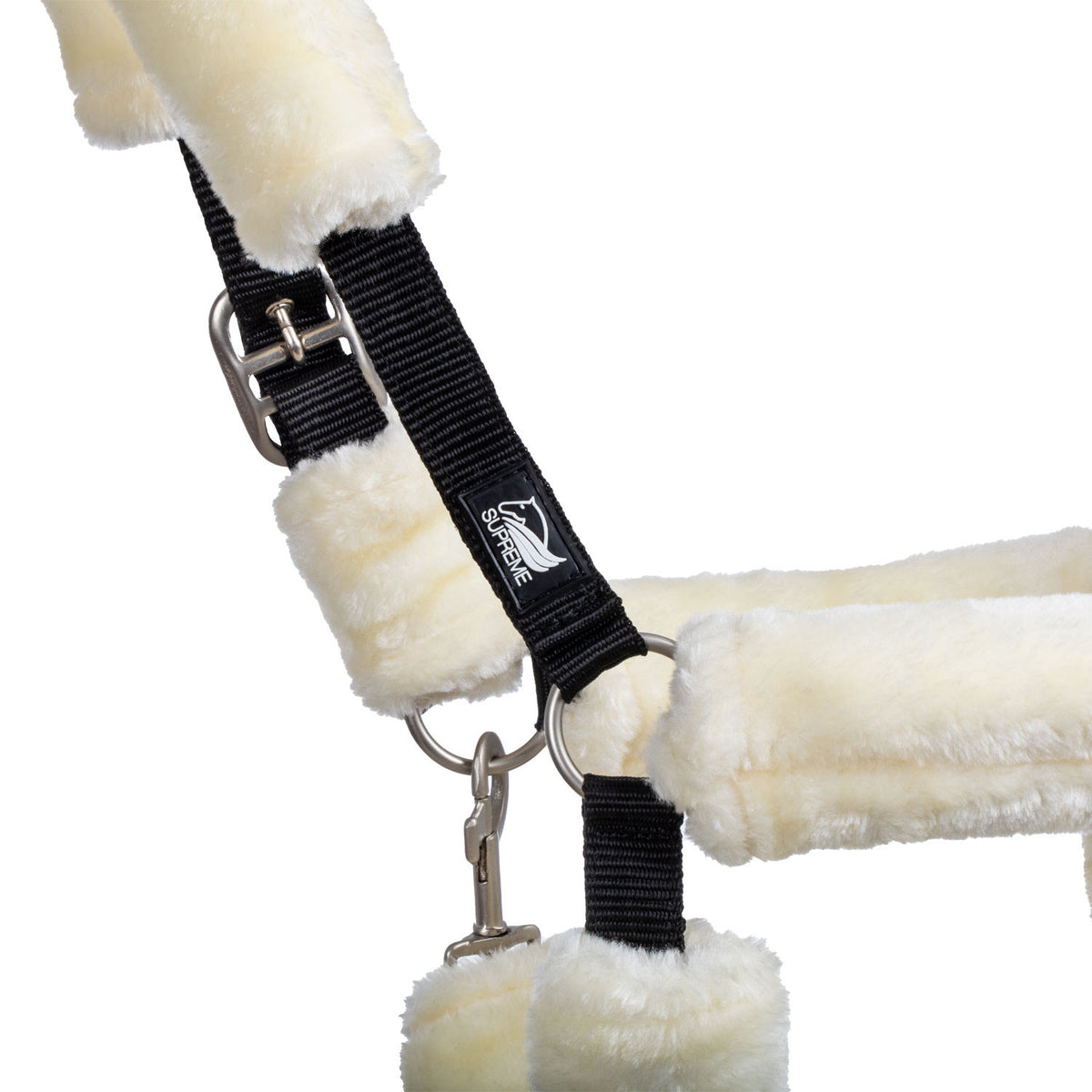 NYLON HALTER WITH SYNTHETIC WOOL LINING