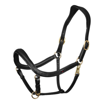 SWEDISH SHAPED LEATHER HALTER.