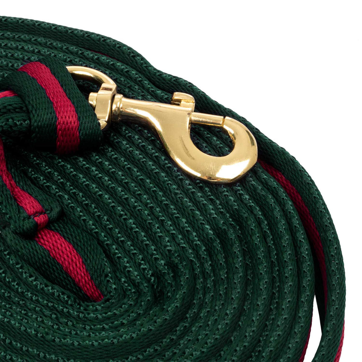 PADDED NYLON LUNGE REIN WITH  ATTACHMENT TO HALTER