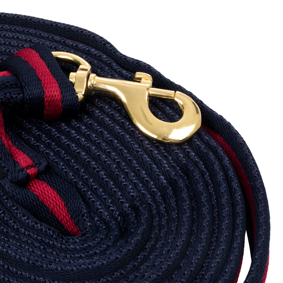PADDED NYLON LUNGE REIN WITH  ATTACHMENT TO HALTER
