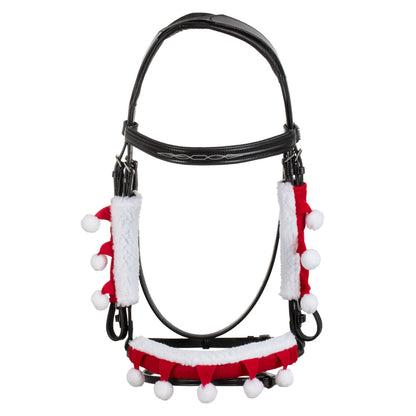 CHRISTMAS COLLECTION SET OF HALTER CHEEKS + NOSEBAND COVER