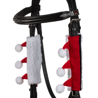 CHRISTMAS COLLECTION SET OF HALTER CHEEKS + NOSEBAND COVER