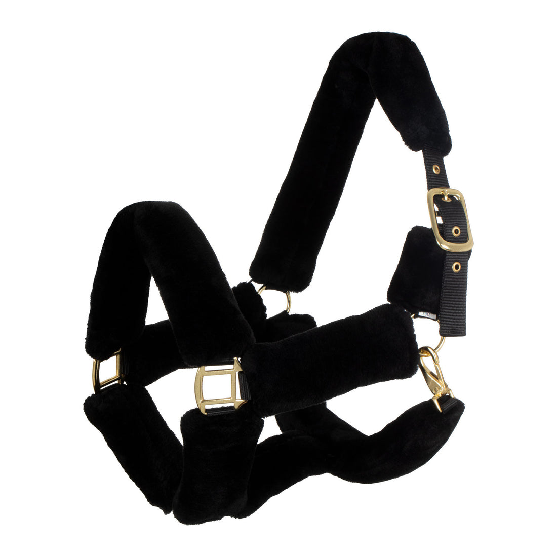 NYLON HALTER WITH SYNTHETIC WOOL LINING PREMIUM.