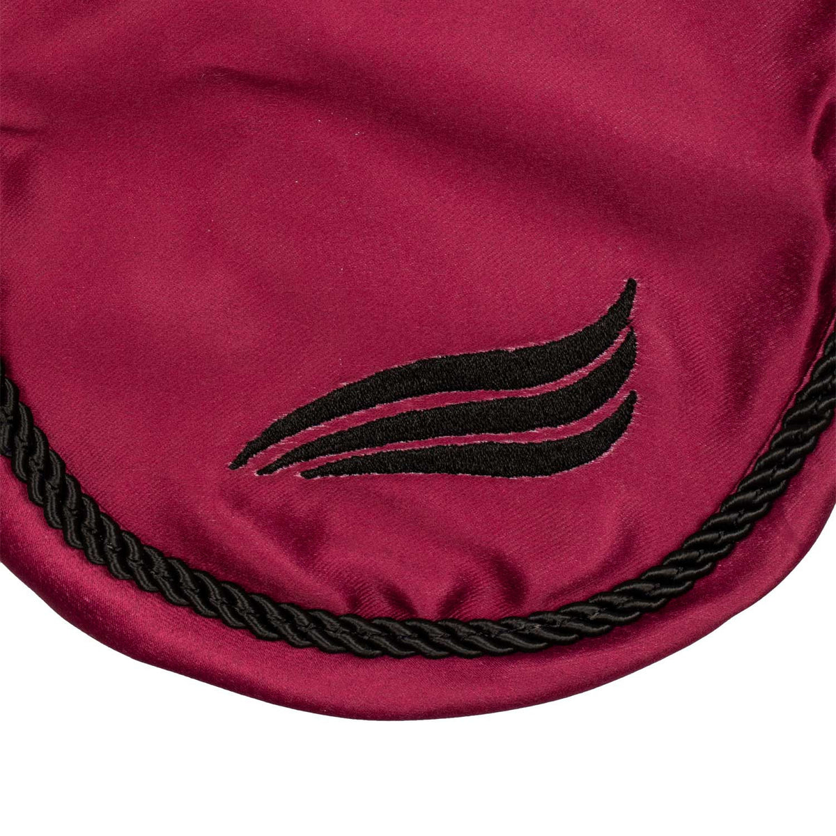 Satin fly veil with elastic ears