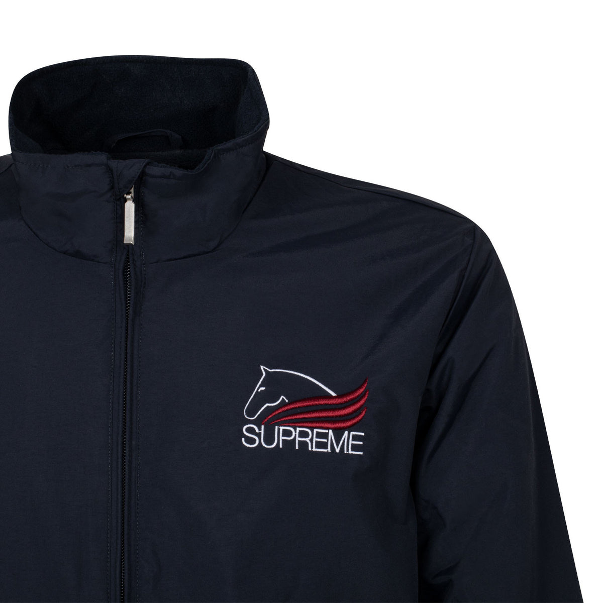 Unisex bomber in technical fabric with fleece lining