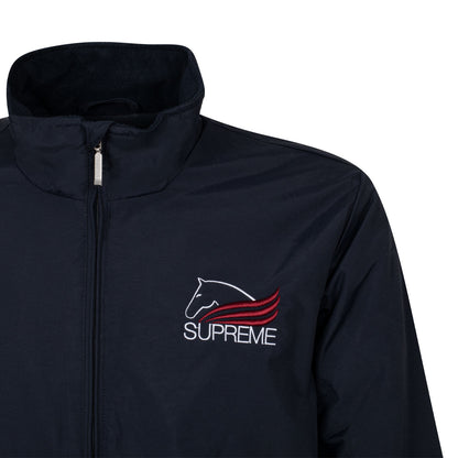 Unisex bomber in technical fabric with fleece lining