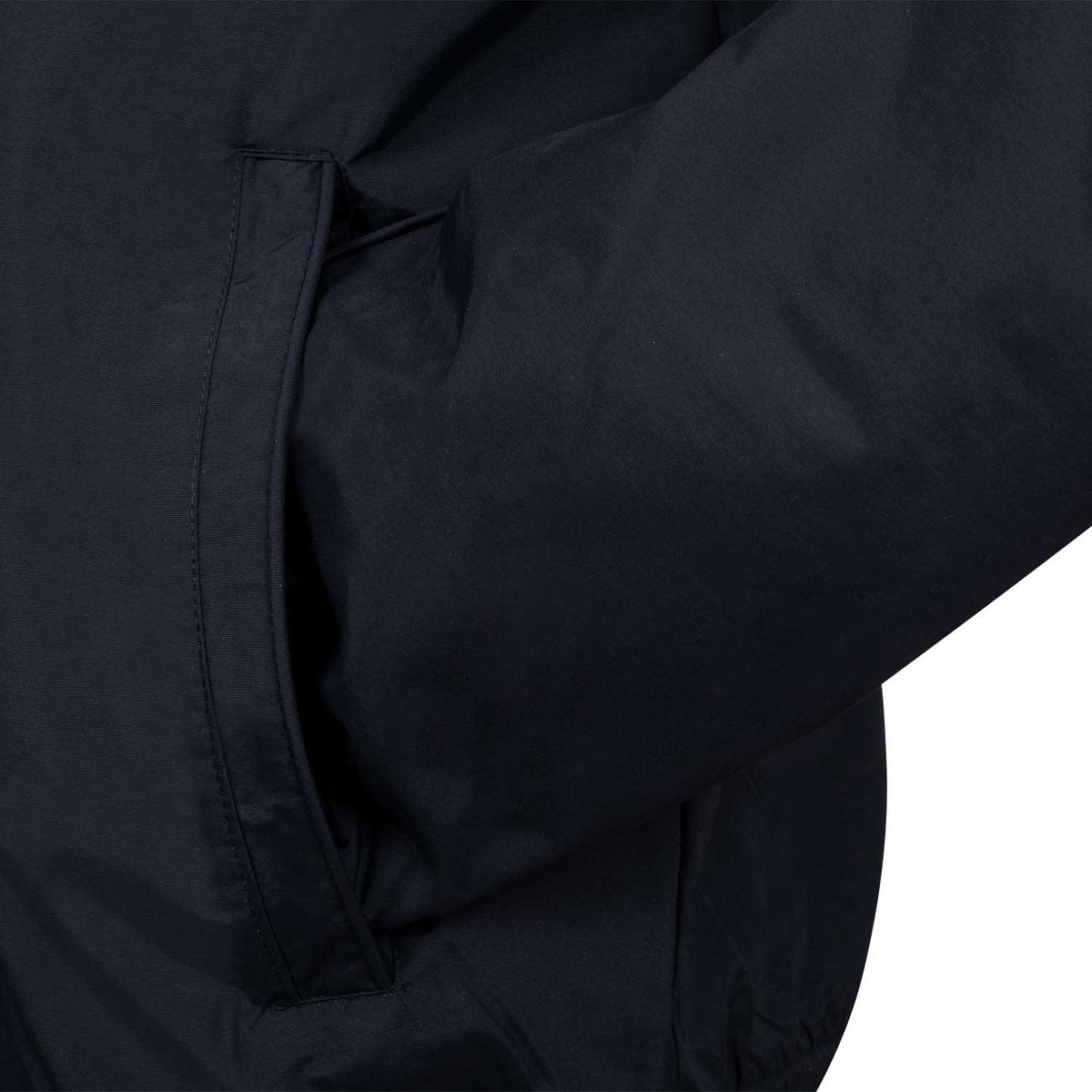 Unisex bomber in technical fabric with fleece lining