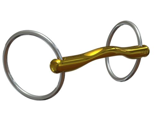 Neue Schule Turtle TongueKind Loose Ring Horse Bit (16mm Mouth/70mm Ring) 7026