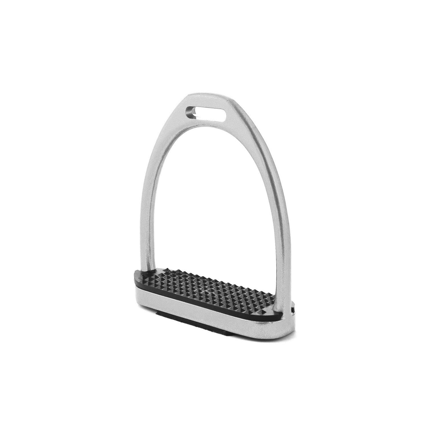 ALUMINUM STIRRUPS WITH RUBBER PADS 10 CM.