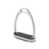 ALUMINUM STIRRUPS WITH RUBBER PADS.