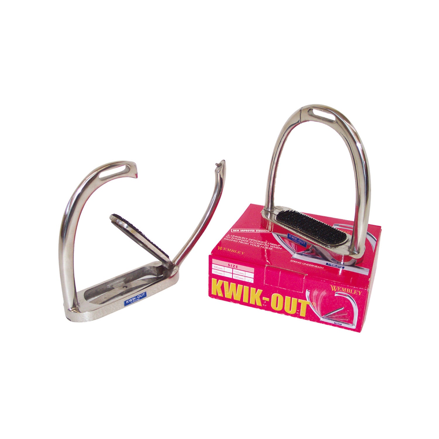 STAINLESS STELL SAFETY KWIK-OUT STIRRUP.
