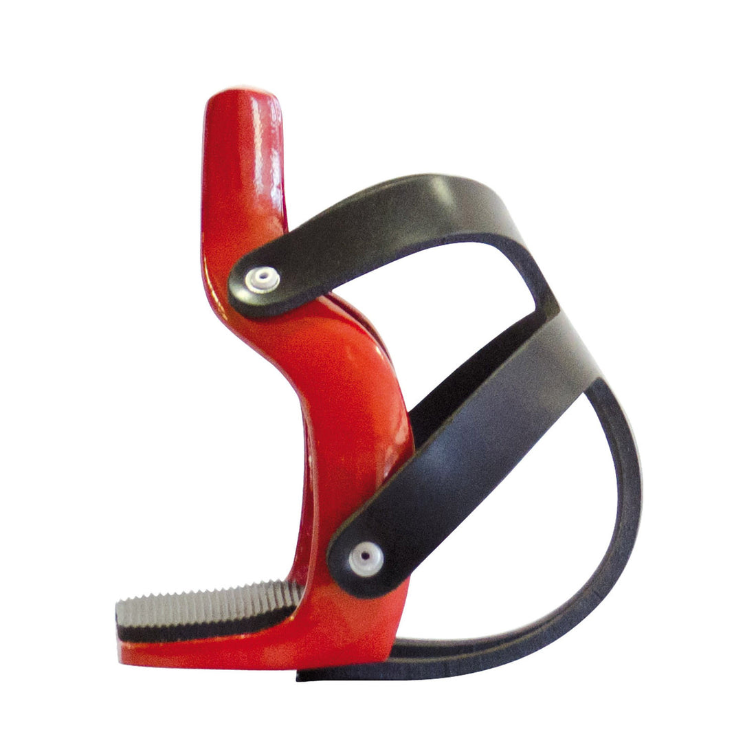 ALUMINUM COLOR STIRRUP WITH TOE CAGE.