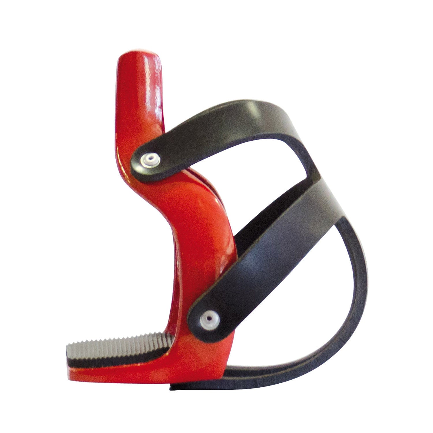 ALUMINUM COLOR STIRRUP WITH TOE CAGE.